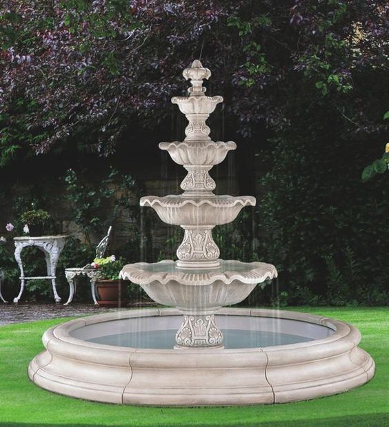 Marble Fountain In Dammam Call 91, Stone Garden Fountains Designs