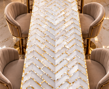 selenite coffee table