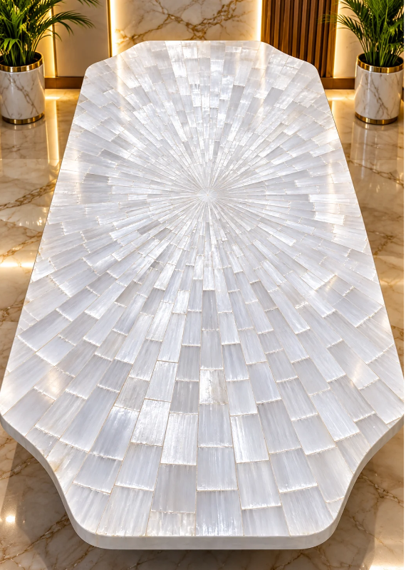 selenite dinning table